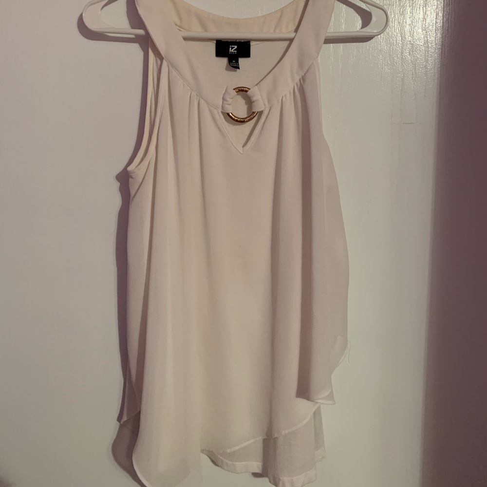Fancy white tank top